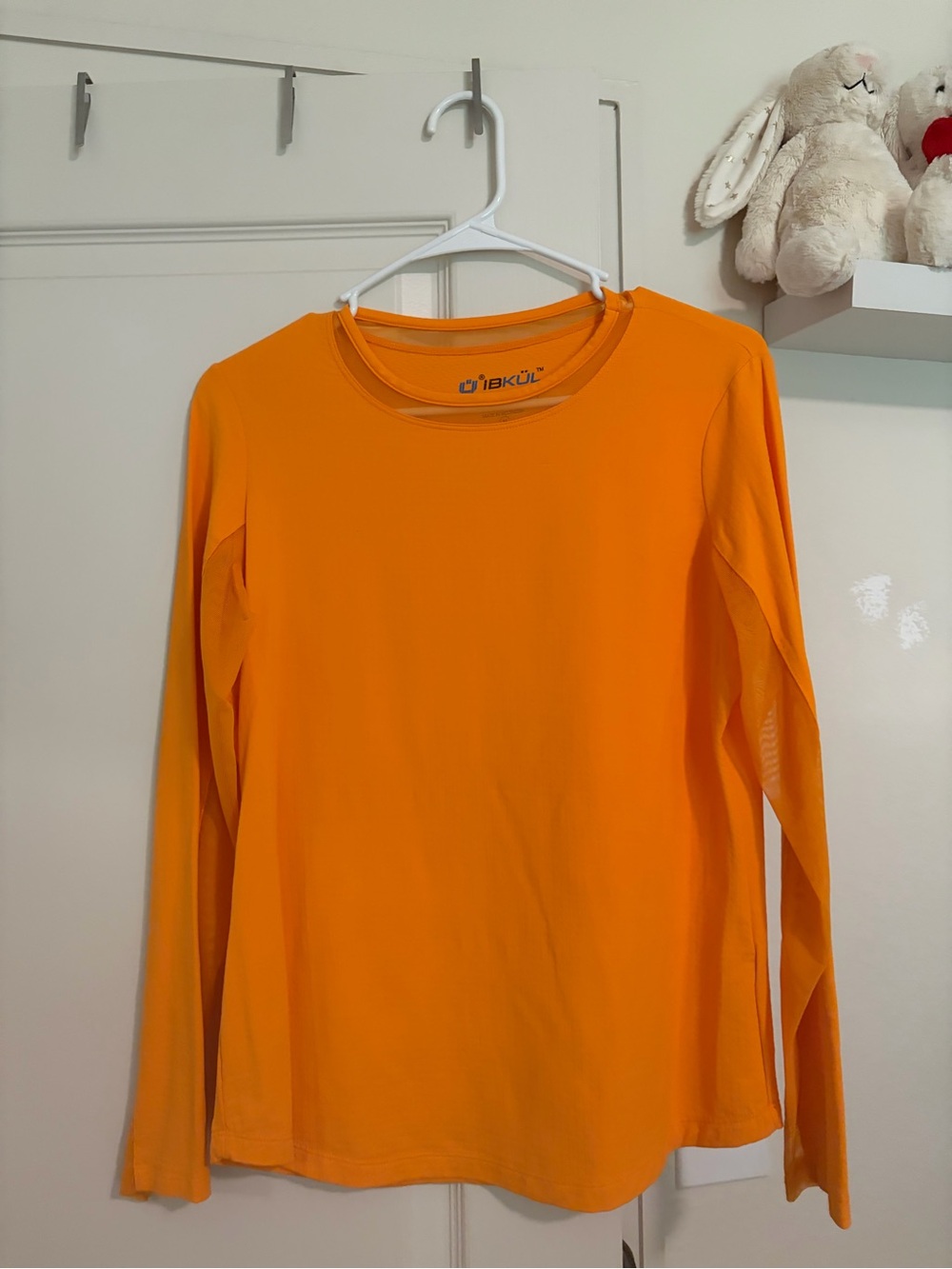 IBKUL Orange Crewneck Performance Shirt